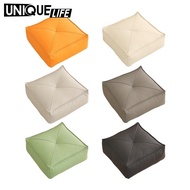 [Yoyoyo1] Floor Seating Cushion Floor Pillow Square PU Leather Meditation Cushion Outdoor