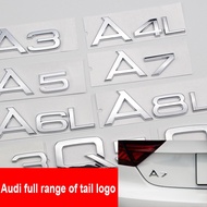Audi A3 A4 A5 A6 A7 A4L A6L A8L car tail logo Q3 Q5 Q7 Audi Trunk Discharging Capacity Emblem Car Styling Sticker
