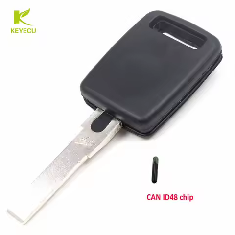 KEYECU New Replacement Car Ignition Transponder Key With CAN ID48 Chip FOR Audi A3 A4 A6 TT with HU6