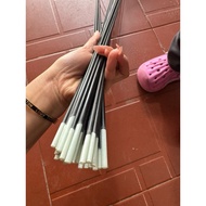 2 original solid glass rods 4mm-50cm and 5mm-60cm to make super durable 1m7-2m kite tails