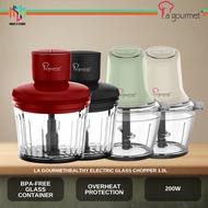 La Gourmet GC10 Healthy Electric Glass Chopper 1.0L BPA Free Glass Container Overheat Protection GC2
