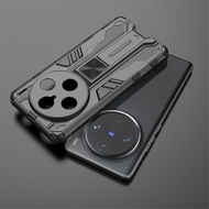 For IQOO 10 9 Neo 9 8 7 Z6 6 5 Z3 Pro 5G Phone Case Shockproof Armor Bracket Hard Magnetic Cover