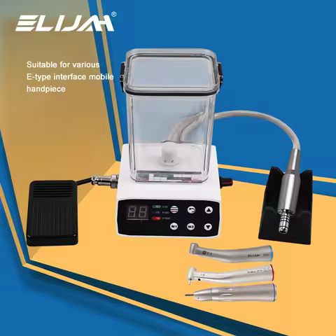 ELIJAH Dental LED Brushless Electric Micro Motor With Water Tank Internal Spray B2 M4 Fit 1:1/1:5/16
