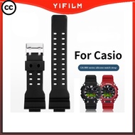 CC For Casio G-SHOCK Watch Strap GA-900A 900HC Industrial Style Resin Silicone Watchband For Men YIF