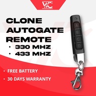 𝐅𝐑𝐄𝐄 𝐁𝐀𝐓𝐓𝐄𝐑𝐘 Clone Autogate Remote Control | 330Mhz 433Mhz Gate Alat kawalan jauh Pagar Auto