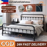 European iron bed frame frame bed double bed/queen bed light luxury retro iron frame bed thickened steel frame bed