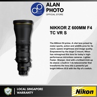 Nikon NIKKOR Z 600mm F4 TC VR S Lens for Nikon Z9 Z8 Z7 ii Z6 ii Z5 Zfc Z30 | Nikon Singapore Warranty