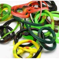 75 cm rubber snake toy Multicolor Rubber Snake Figure Toy caterpillar snake figurine