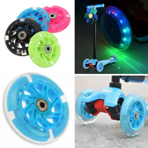 Electric Scooter Wheel LED Flash Wheel Flashing Light Back Rear ABED For Scooter Mini 12*2cm Childre