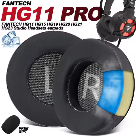 Earphone pads For FANTECH HG11 HG15 HG19 HG20 HG21 HG23 PRO replacement Earpads Mesh cloth Memory Co