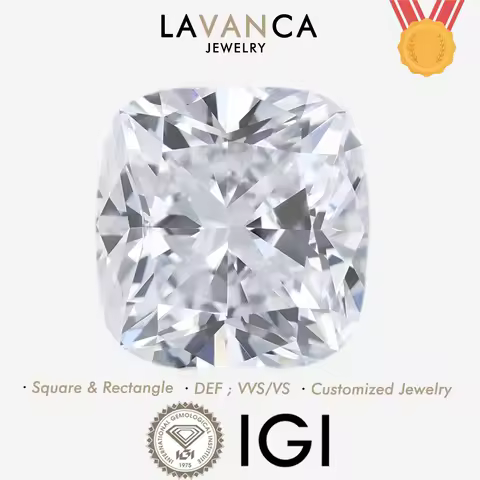 CVD Cushion Shape Lab Growm Diamonds IGI Certificate Brilliant Lab Loose Diamonds 0.5-5.0carat Man-M