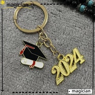 MAG Graduation Cap Keychain, Stainless Steel Commemorative Metal Keychain,  Key Accessory Gown Cap 2024 Graduation Ceremony Commemorate Key Holder Graduation Season