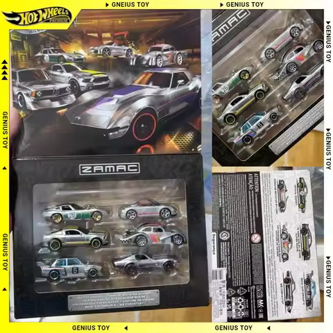 Hot Wheels 2026 Silver Series Zamac 6-Car Box Set Toyota Porsche Ford Volkswagen BMW Corvette 1:64 D