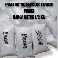 bedak pangkas rambut bedak wangi kiloan tabur bubuk pur potong gunting cukur alat rambut kuas busa s
