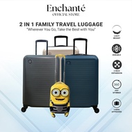 Luggage Bag Travel 2 in 1 Kids 20 Inch 18 Inch Bagasi Budak Tahan Lasak Hitam Pink Black Blue Minion