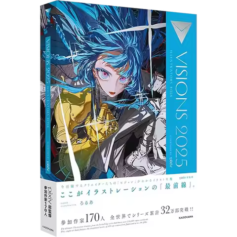 VISIONS 2025 Pixiv Artbook Illustration Yearbook Artbook Album Japanese Works Collection Picture Rol