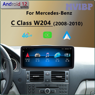 MVIBP W204แอนดรอยด์12สำหรับ Mercedes Benz C Class C300 C200ไร้สาย CarPlay 2008 2012 GPS นำทางรถยนต์เครื่องเล่นวิทยุมัลติมีเดีย DVD OIVYB
