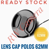 Lens Cap Polos 62mm Lens Cap 62 mm Fuji XF 90mm 56mm 80mm 23mm F1.4 front sony