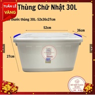 COMBO of 3 boxes 30L55L/75L WITH WHEELS. VIET JAPAN HIGH QUALITY PLASTIC BIN