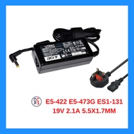 Power Adapter Charger  E5-422 E5-473G ES1-131 19V 2.1A 5.5x1.7mm
