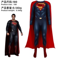 Halloween Superman Man Of Steel Cos Costume Cloak Jumpsuit Suit Clark Kent Tights Superman