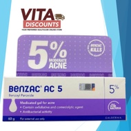 BENZAC AC 5% WATER BASE GEL 60G EXP12/2026