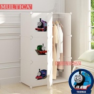 Multica Lemari Pakaian Anak Bayi Cowok Rak Baju Plastik Thomos 2-6-1H