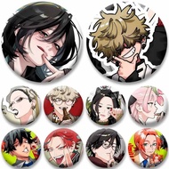 Gokurakugai Anime Enamel Pin Tao Saotome Alma Yoru Round Brooch Badge for Backpack Clothing Cute Car