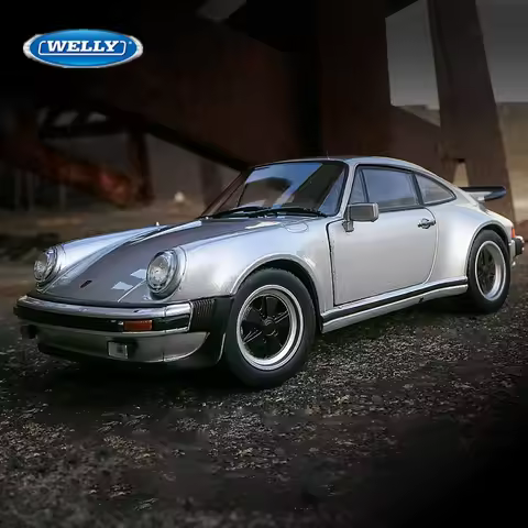 WELLY 1:24 1971 Porsche 911 Turbo 3.0 Alloy Sports Car Model Diecasts Metal Classic Vehicles Car Mod