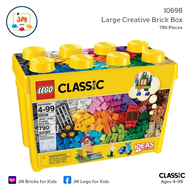LEGO Classic 10698 Large Creative Brick Box (790 Pieces) สำหรับเด็กอายุ 4-99 ปีขึ้นไป Brick Toy ตัวต