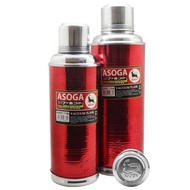 ASOGA Traditional Glass Vacuum Flask Red 1.2L/2L / Thermos Merah / Thermal Flask Merah / Termos Mera