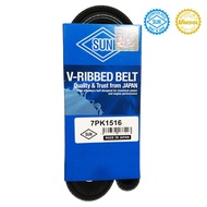 SUN V-Ribbed Belt 7PK1516 for Toyota Innova Fortuner Hi-lux (Diesel) 2005-2015 (Alternator + Aircon)