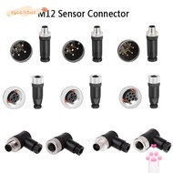 EUCALYTUSMY M12 Sensor Connector, Male Female Socket Connector M12 Aviation Plug, Waterproof M12 Sen