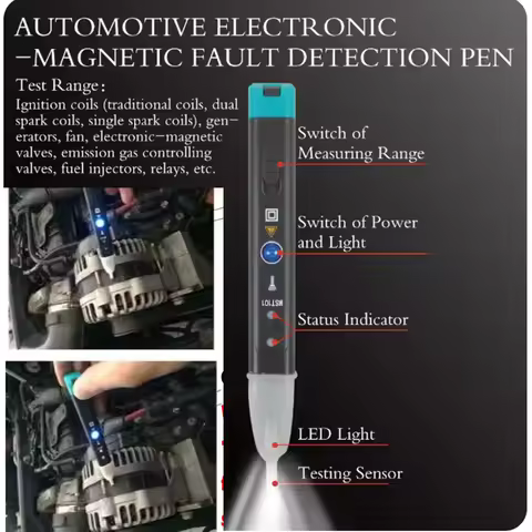 MST-101 Automotive Electric-Magnetic Faults Indicator Testing Pen Car Ignition Coil Tester Diagnosti