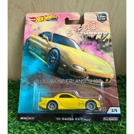 HOT WHEELS STREET TUNERS 95 MAZDA RX-7 RX7 YELLOW JDM 2/5