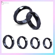 1Pc Hematite แหวนผู้หญิงผู้ชาย Unisex สีดำหินเฮอร์มาไทต์แหวนความวิตกกังวล Balance รากจักระดูดซับลบเครื่องประดับให้พลังของขวัญขนาด6-13