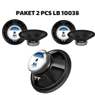 Package of 2 JIC LB10038 10 Inch Speakers - Mid & Low, 240 Watt, 8 Ohm Clear Sound Speakers