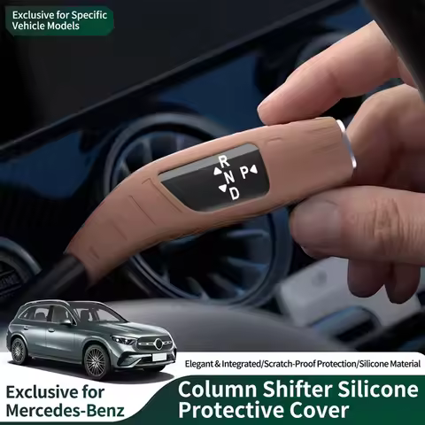 For Mercedes E GLC C V G Vito Silicone Gear Shift & Wiper Lever Cover Interior Trim Accessories
