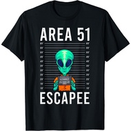 HOT เสื้อยืดแขนสั้น พิมพ์ลายเอเลี่ยน UFO Area 51 Alien Humor Alien พรีเมี่ยม แฟชั่นสําหรับผู้ชาย และผู้หญิง