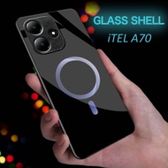 HP Glossy Glass Softcase for iTEL A70 - Casing iTEL A70hp - Protective Case Vivo iTEL A70hp -K41