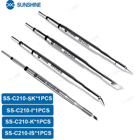 Lead-free Sunshine SS C210 Soldering Tip Universal GVM T210 T210 T26 T26D S21 Tips Fast Heating C210