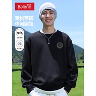 Baleno Crewneck Sweatshirt untuk Lelaki Musim Bunga 2025 Baju Asas Baharu Bersaiz Besar Jaket Tanpa 