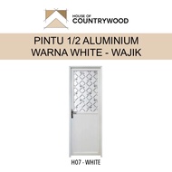 Pintu kamar mandi aluminium aluminum kaca (H07)