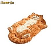 TIOMNV56H4 Cat-Shaped Area Rug, Non-Slip Easy to Clean Home Decor Carpet, High Quality Anti-fouling 
