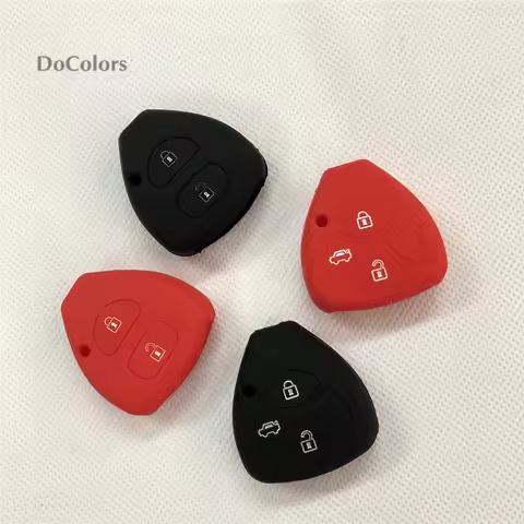 Car 2 3 4 Buttons Silicone Key cover Case Shell Cover Case For TOYOTA Corolla Hilux Vitz Rav4 Aqua C