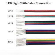 18AWG 20AWG 22AWG LED Strip Extension Cable 2pin 3pin 4pin 5pin 6pin Electric Wires