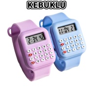 KEBUKLU Micro Calculator Watch, Multifunctional Cartoon Electronic Digital Calculator, Casual Date D