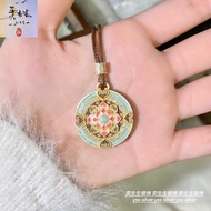 Silver Art Jewelry {Lotus Clothes} Pure Silver 9999 New Chinese Enamel Colorful Lotus Sterling Silve