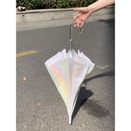 Aurora Series Long Handle Umbrella Women Sun Rain UV Protection 8 Ribs Manual Large Stylish Solid Co