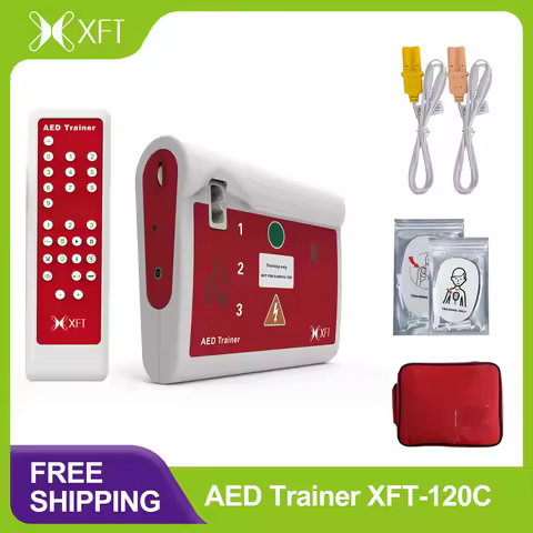 AED Trainer,Portable AED Trainer Device with Remote Control and Voice Prompts,10 Different Scenarios
